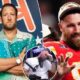 Barstool Sports chief Dave Portnoy reacts after Travis Kelce PULLS OUT of appearing at their annual 'Beer Olympics' in Las Vegas