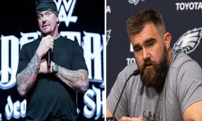 The undertaker send jason kelce a word of Encouragement to keep him going in WWE