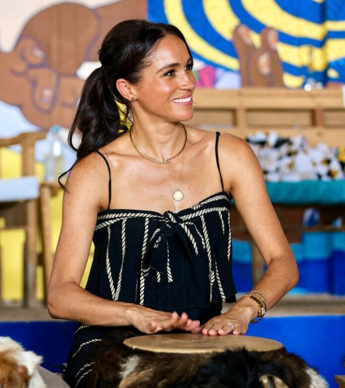 Just in: Meghan Markle Honors Her Children in Colombia With Gold ‘Archie and Lilibet’ Necklace...see more