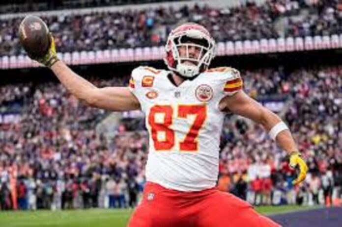 Chiefs Tight End Travis Kelce Touches Down at Allegiant Stadium, Setting the Stage for Intense Faceoff with Raiders